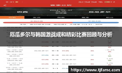 厄瓜多尔与韩国激战成和精彩比赛回顾与分析